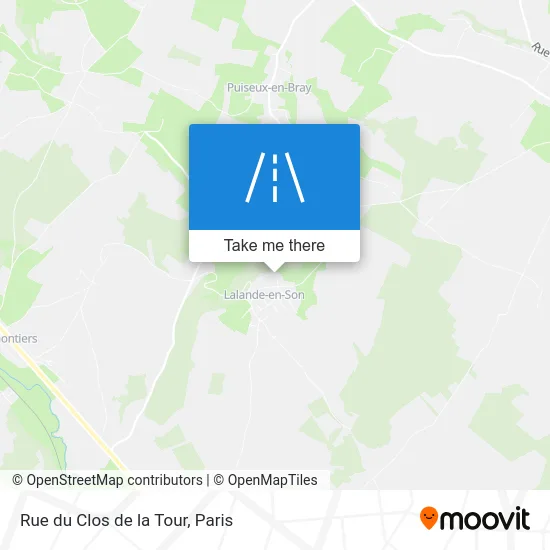 Rue du Clos de la Tour map