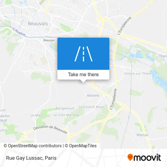 Rue Gay Lussac map