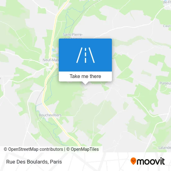 Rue Des Boulards map
