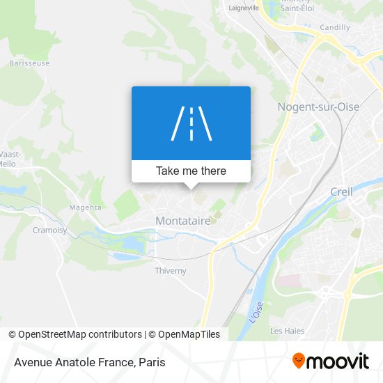 Mapa Avenue Anatole France