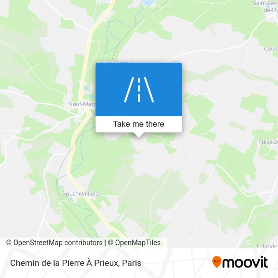 Chemin de la Pierre À Prieux map