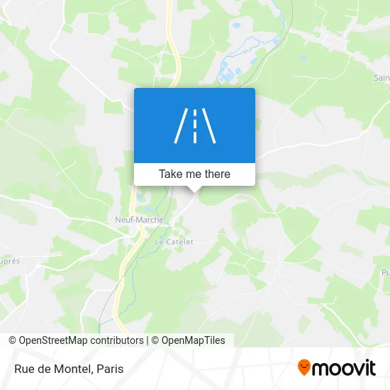 Rue de Montel map