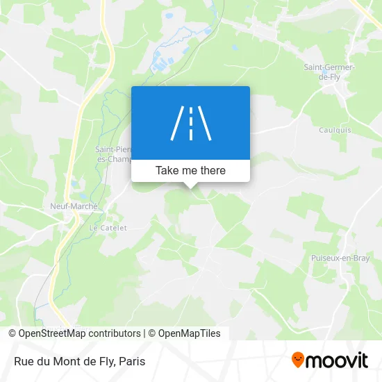 Rue du Mont de Fly map