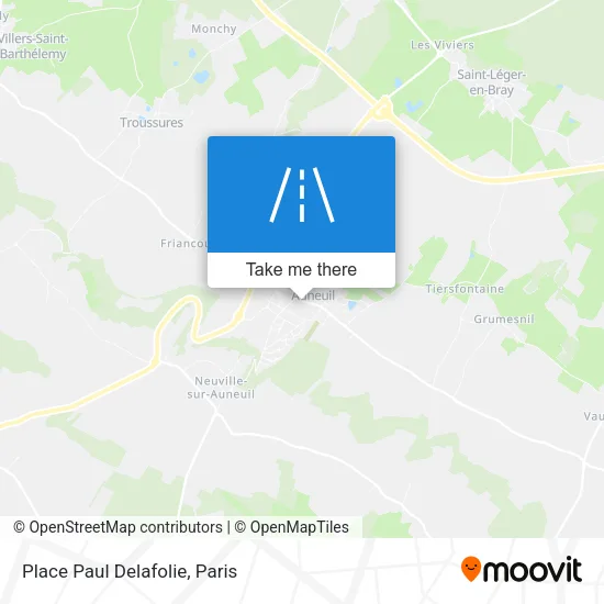 Place Paul Delafolie map