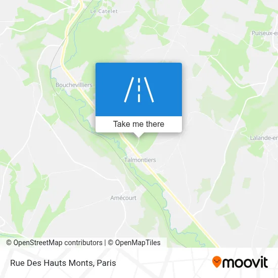 Rue Des Hauts Monts map