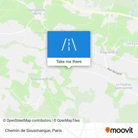 Chemin de Sousmarque map