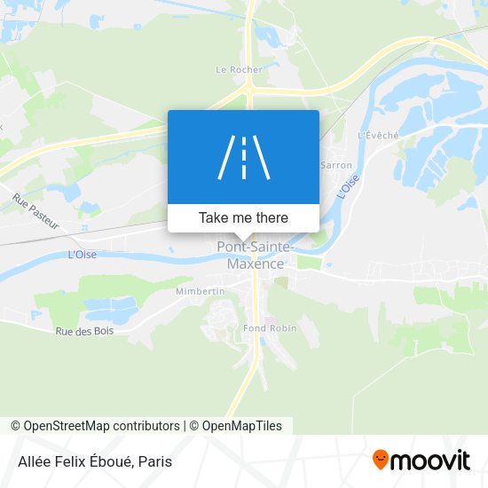 Allée Felix Éboué map