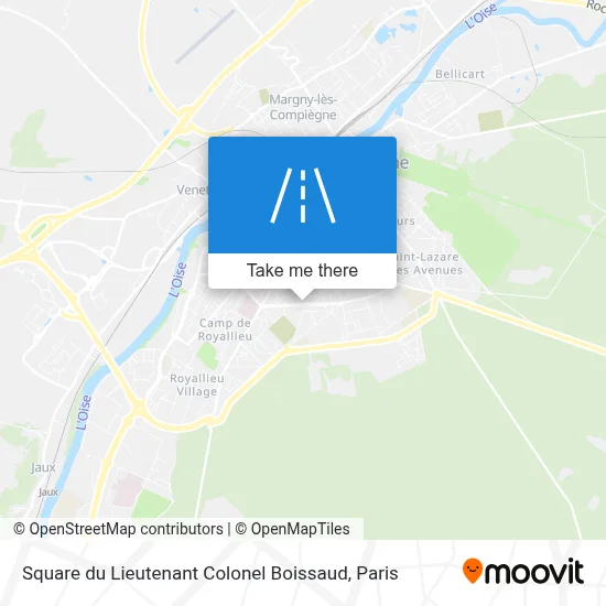 Square du Lieutenant Colonel Boissaud map