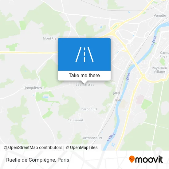 Mapa Ruelle de Compiègne