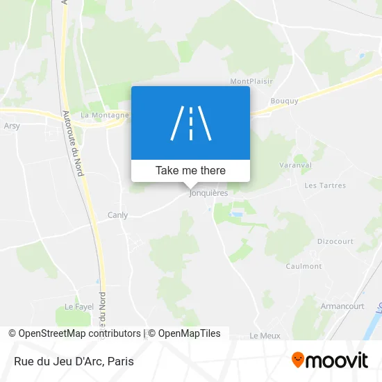Rue du Jeu D'Arc map