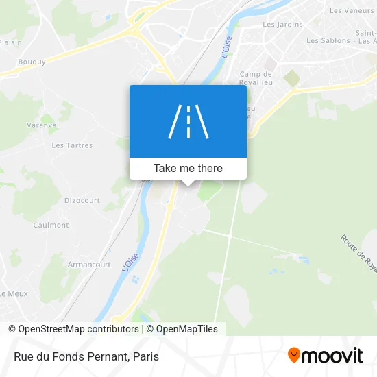 Mapa Rue du Fonds Pernant