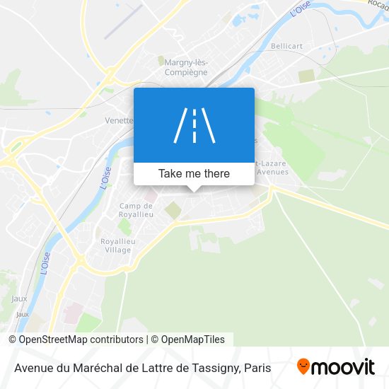 Avenue du Maréchal de Lattre de Tassigny map