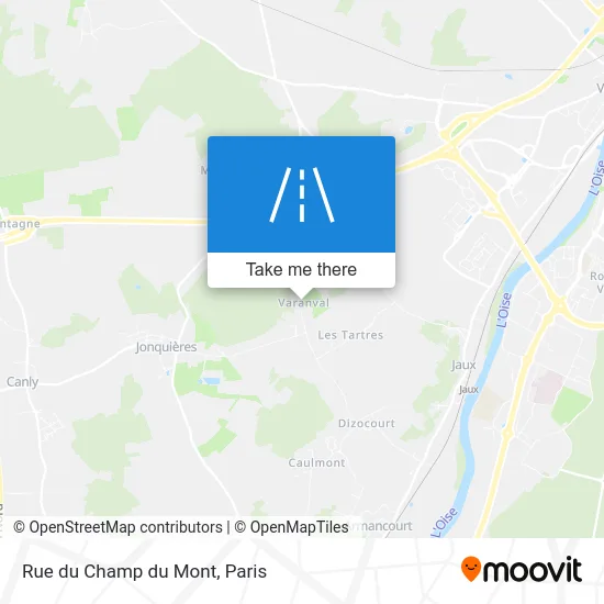 Rue du Champ du Mont map