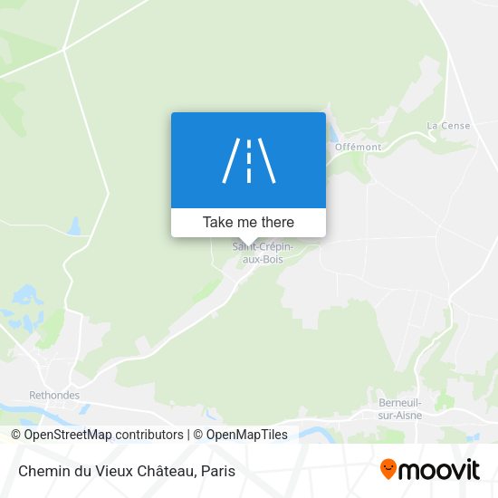 Chemin du Vieux Château map