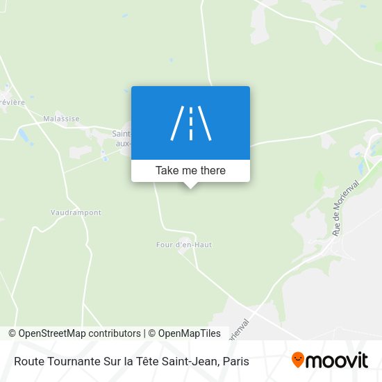 Route Tournante Sur la Tête Saint-Jean map