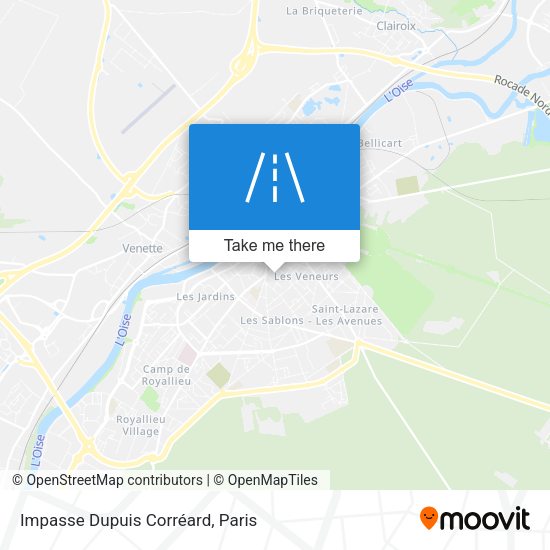 Impasse Dupuis Corréard map