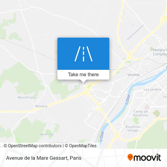 Avenue de la Mare Gessart map
