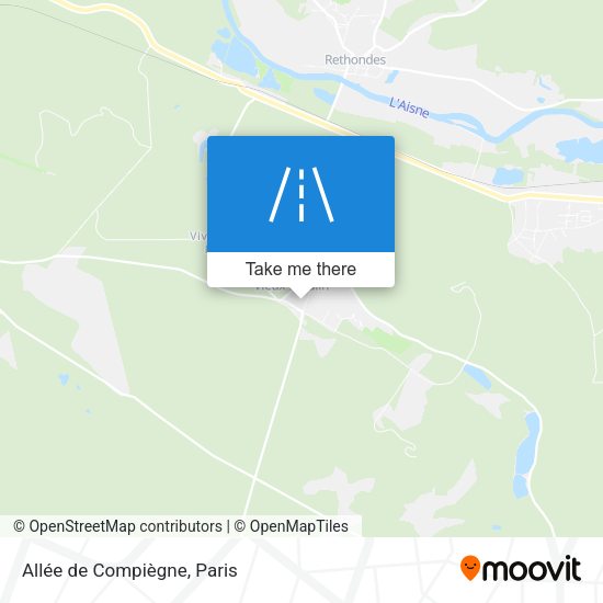 Allée de Compiègne map