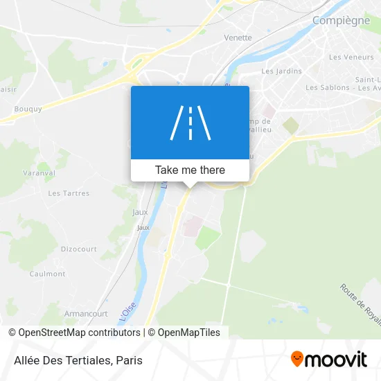 Mapa Allée Des Tertiales