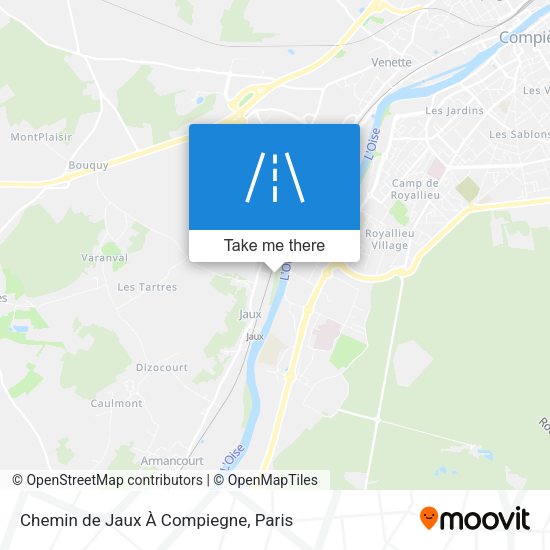 Chemin de Jaux À Compiegne map