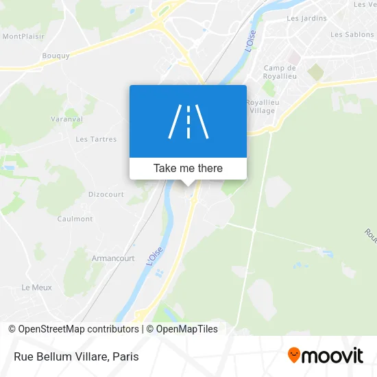 Rue Bellum Villare map