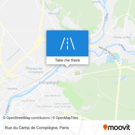Rue du Camp de Compiègne map