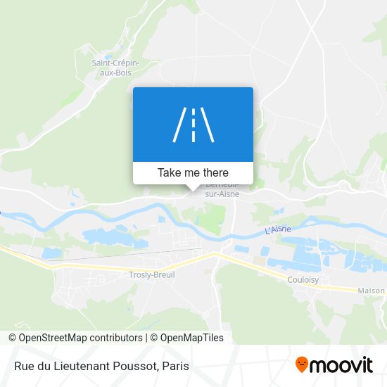 Rue du Lieutenant Poussot map