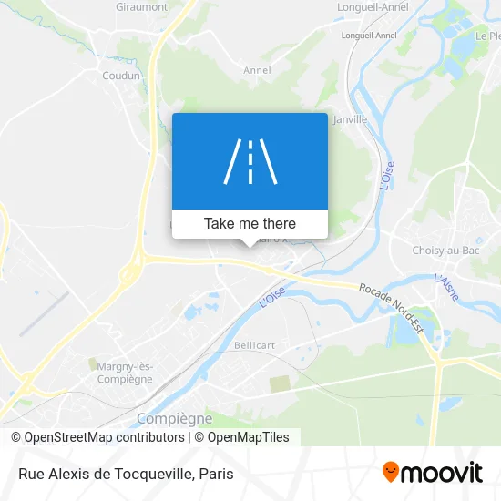 Rue Alexis de Tocqueville map