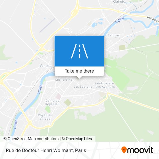 Rue de Docteur Henri Woimant map
