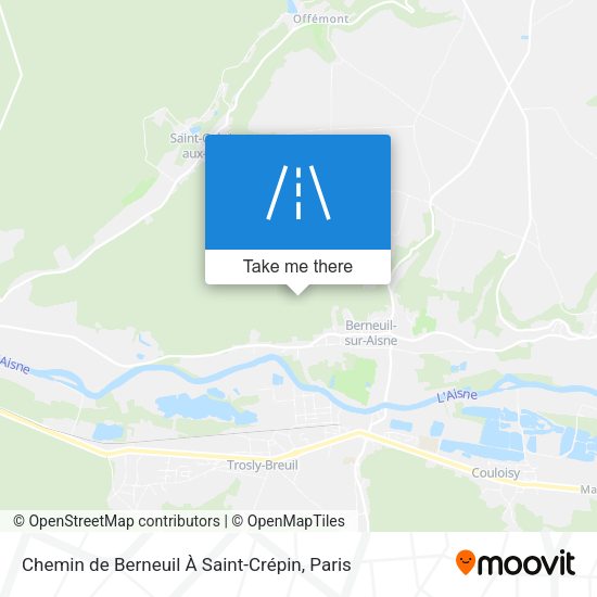 Chemin de Berneuil À Saint-Crépin map