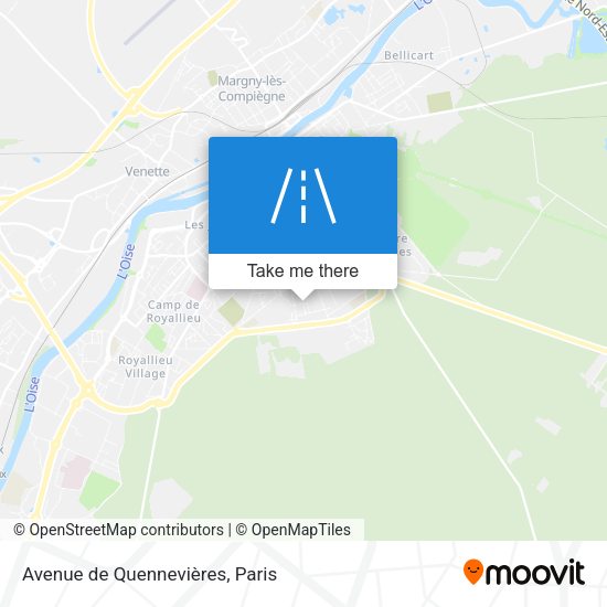 Avenue de Quennevières map