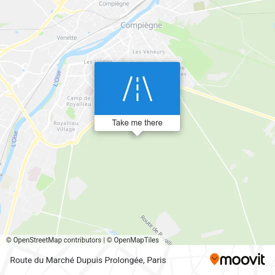 Route du Marché Dupuis Prolongée map