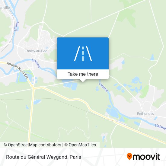 Route du Général Weygand map