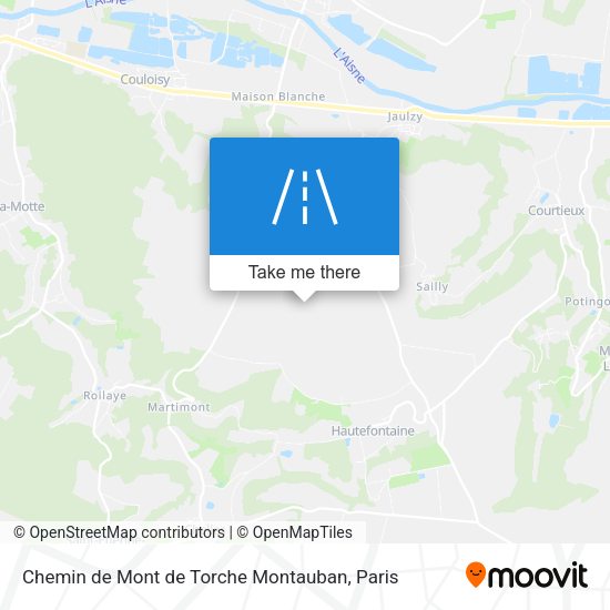Chemin de Mont de Torche Montauban map