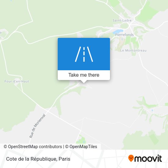 Cote de la République map