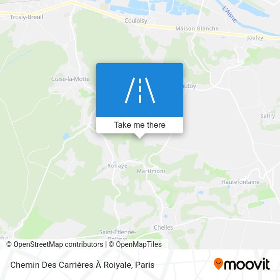 Chemin Des Carrières À Roiyale map