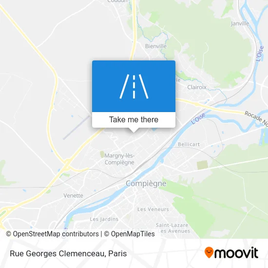 Rue Georges Clemenceau map