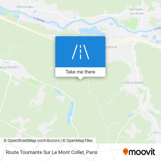 Route Tournante Sur Le Mont Collet map