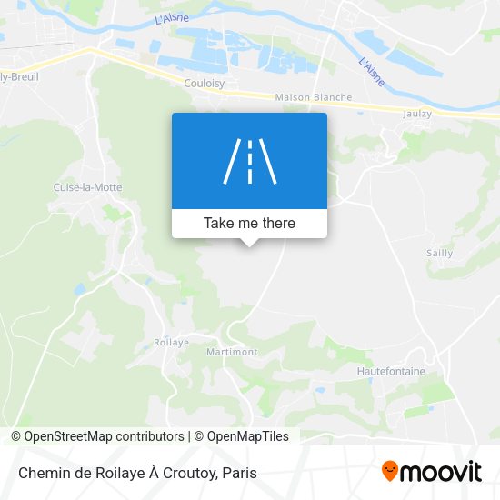Chemin de Roilaye À Croutoy map