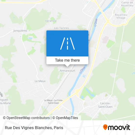 Rue Des Vignes Blanches map