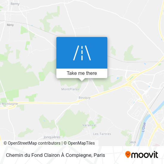 Chemin du Fond Clairon À Compiegne map