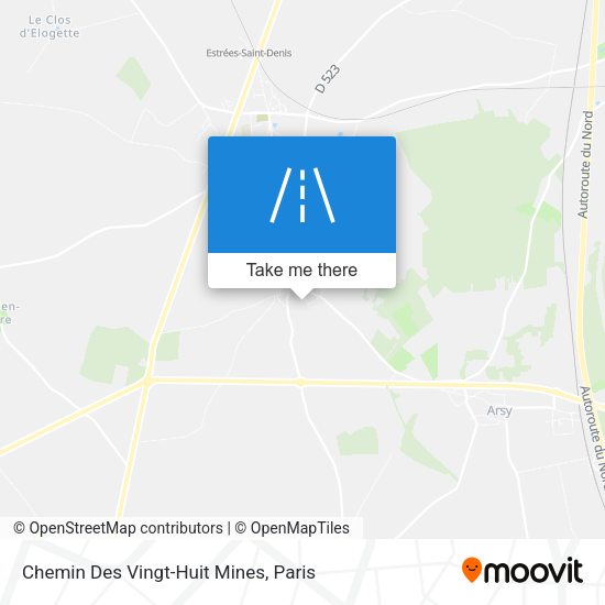 Chemin Des Vingt-Huit Mines map