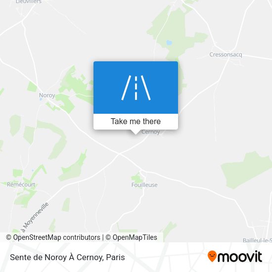 Sente de Noroy À Cernoy map