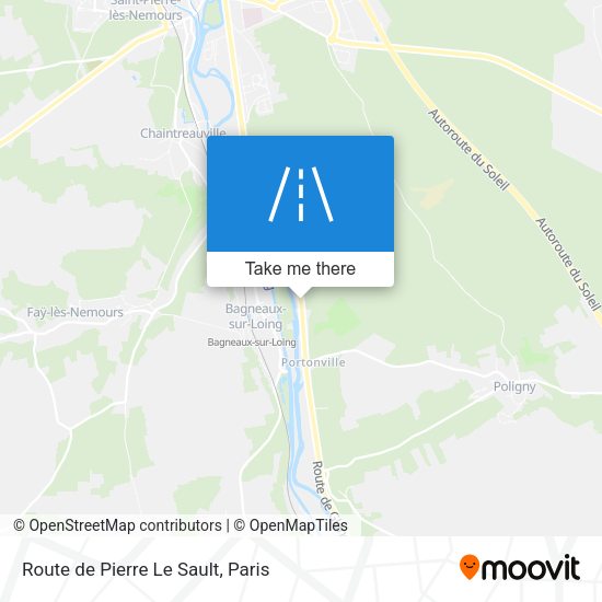 Route de Pierre Le Sault map