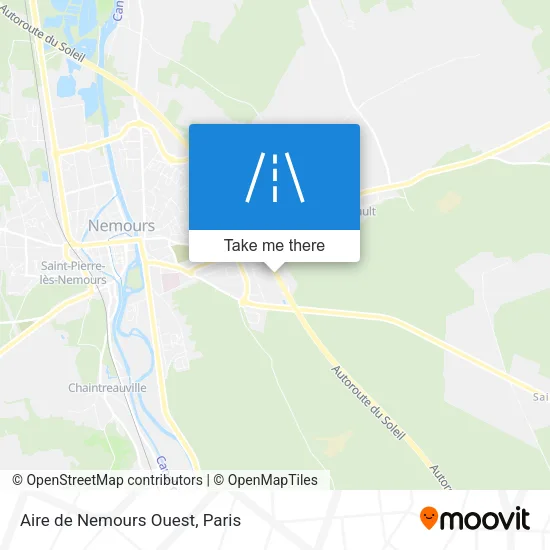 Mapa Aire de Nemours Ouest