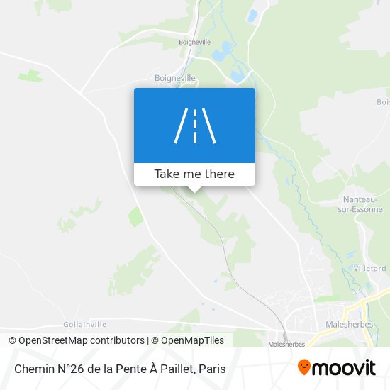 Chemin N°26 de la Pente À Paillet map