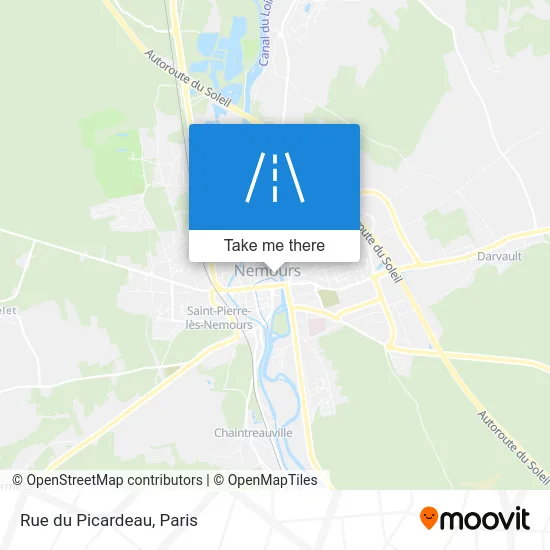 Rue du Picardeau map