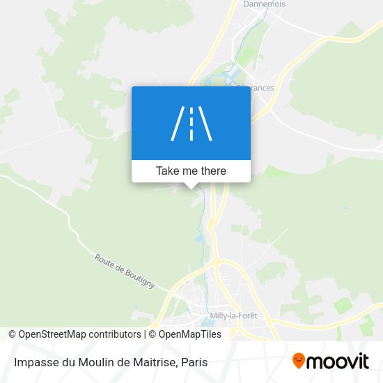Impasse du Moulin de Maitrise map