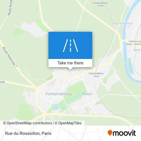 Rue du Roussillon map