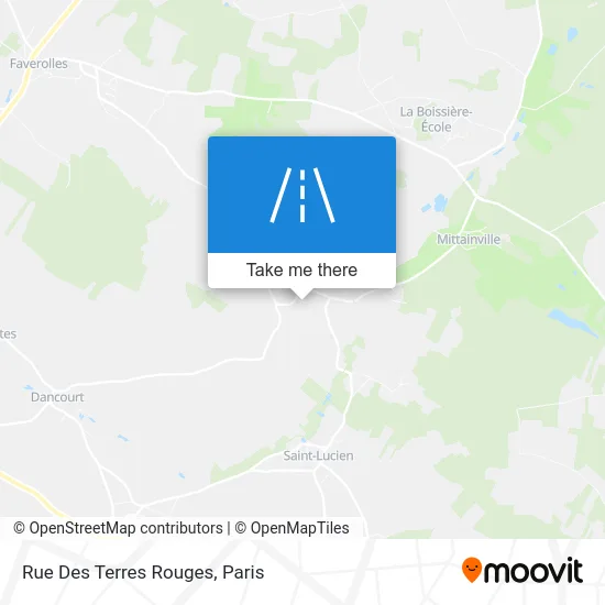 Rue Des Terres Rouges map